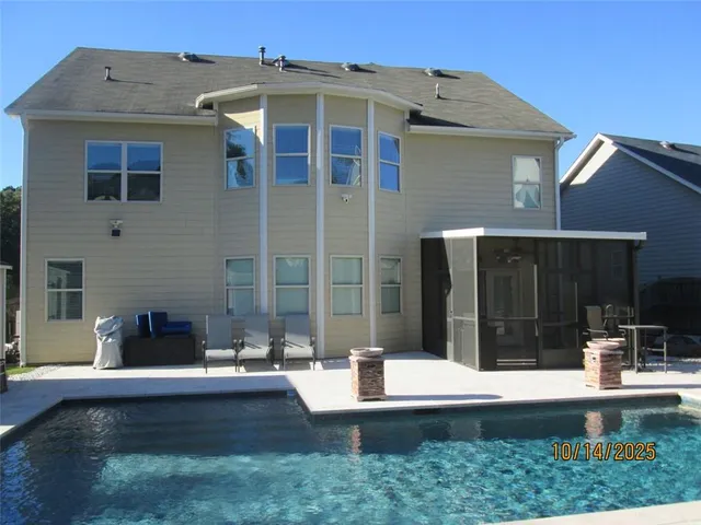a view of a building with door