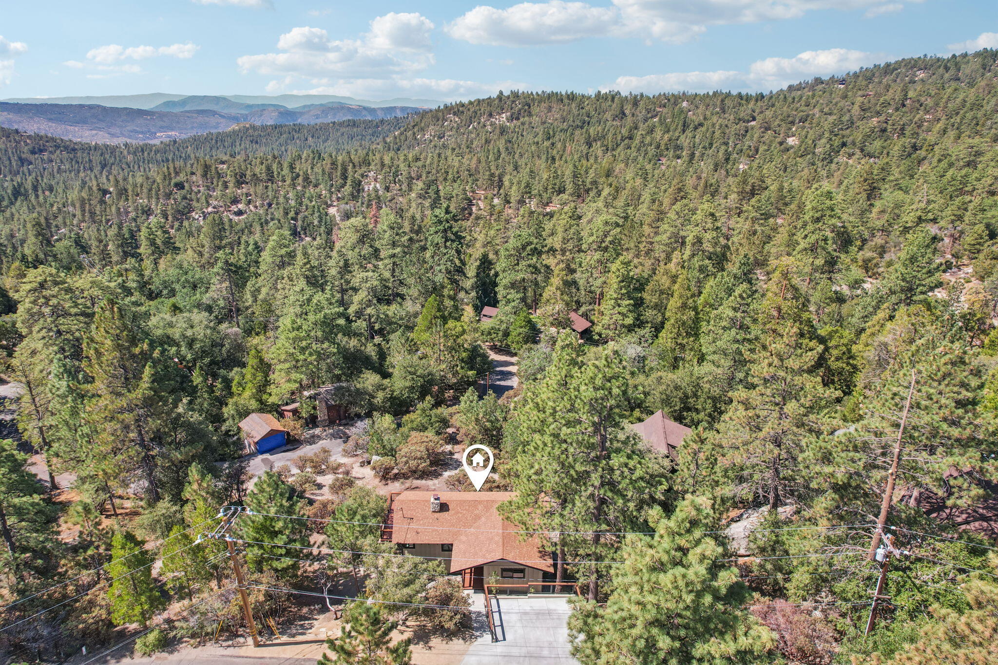 54091 North Ridge Drive Idyllwild, CA 92549 - Photo 55 of 58 an aerial view of residential house with outdoor space