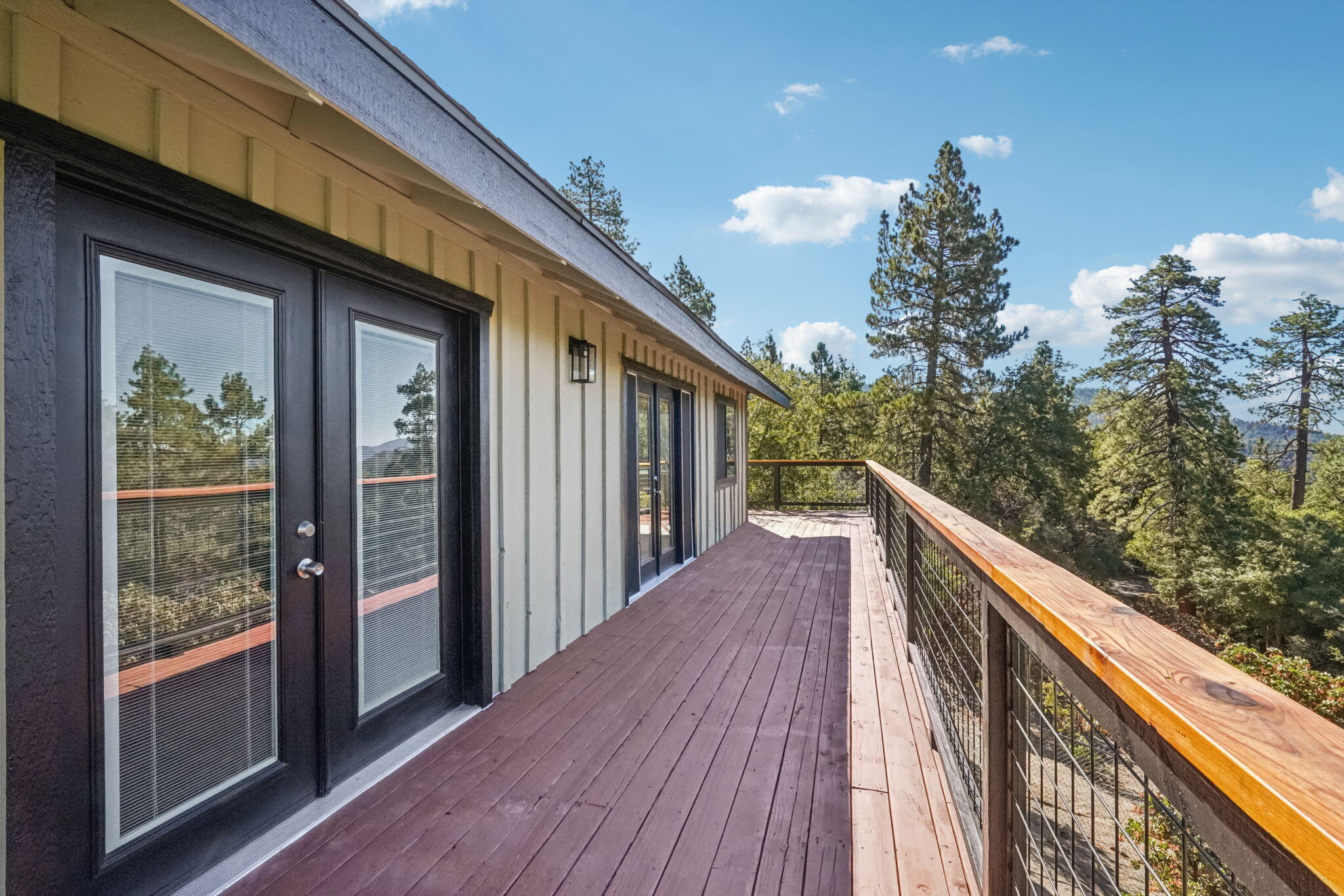 54091 North Ridge Drive Idyllwild, CA 92549 - Photo 8 of 58 a view of balcony with wooden floor