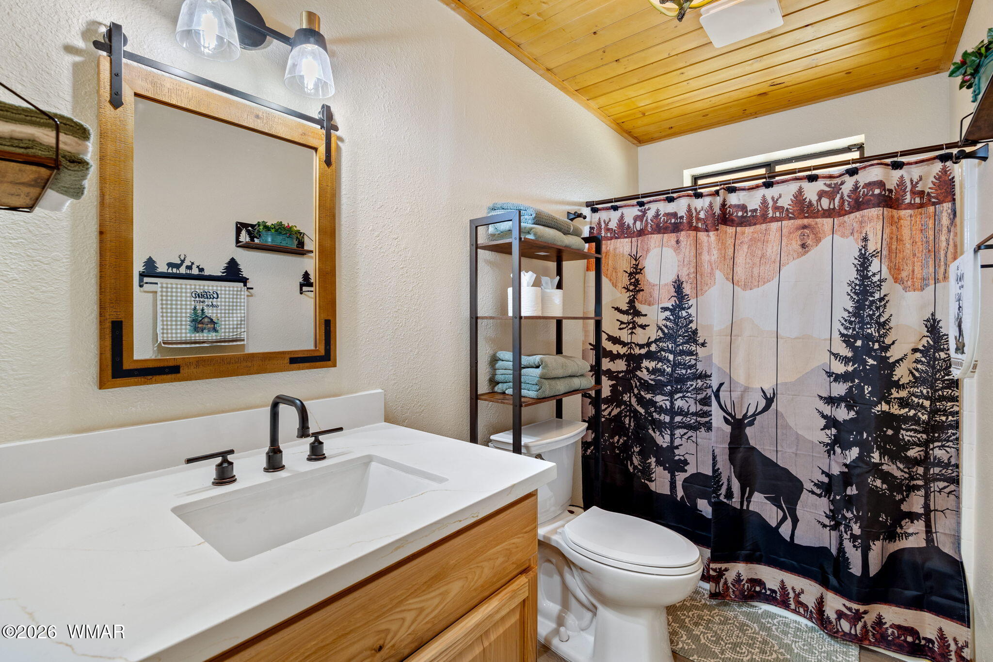 2924 Pine Rim Road Overgaard, AZ 85933 - Photo 16 of 43 a bathroom with a sink toilet and shower
