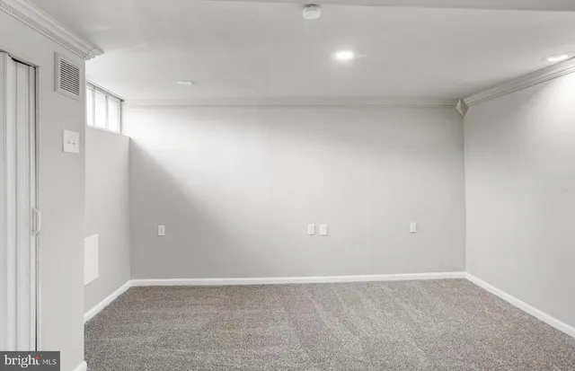 a view of an empty room
