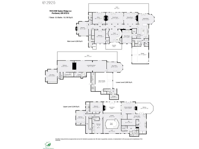$2,695,000 | 7910 Northwest Gales Ridge Lane, Portland, OR 97229