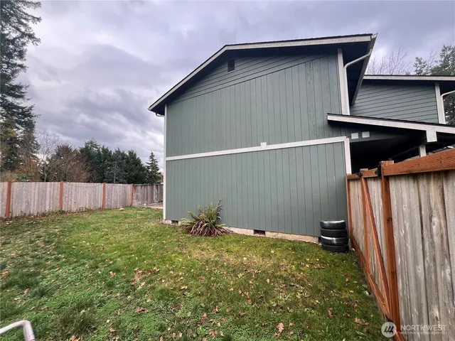 a backyard of a house