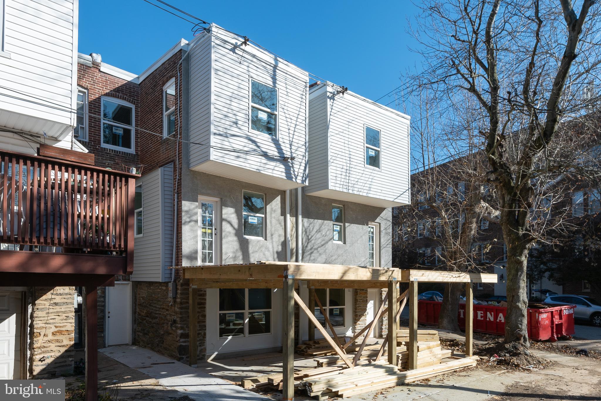 7002 Cresheim Road Philadelphia, PA 19119 - Photo 14 of 16 Rear Exterior with decks and parking