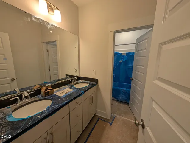 a view of a room with rack on the wall