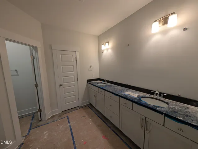 a bathroom with a shower and a sink