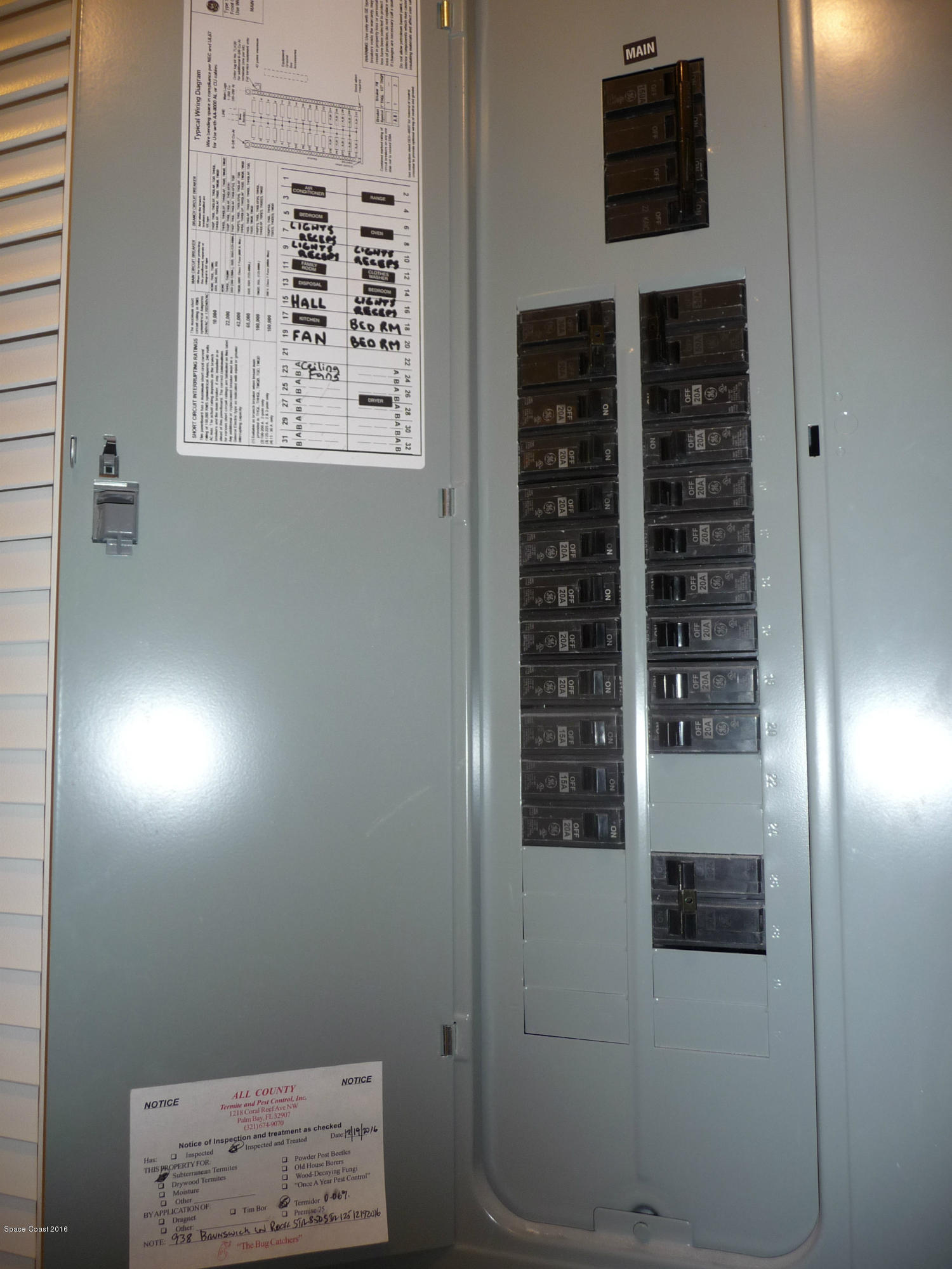 938 Brunswick Lane Rockledge, FL 32955 - Photo 38 of 57 New electric panel, lighting and outlets