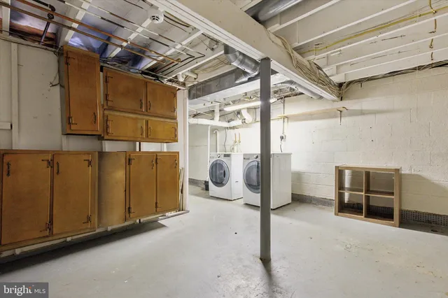 a view of storage and utility room