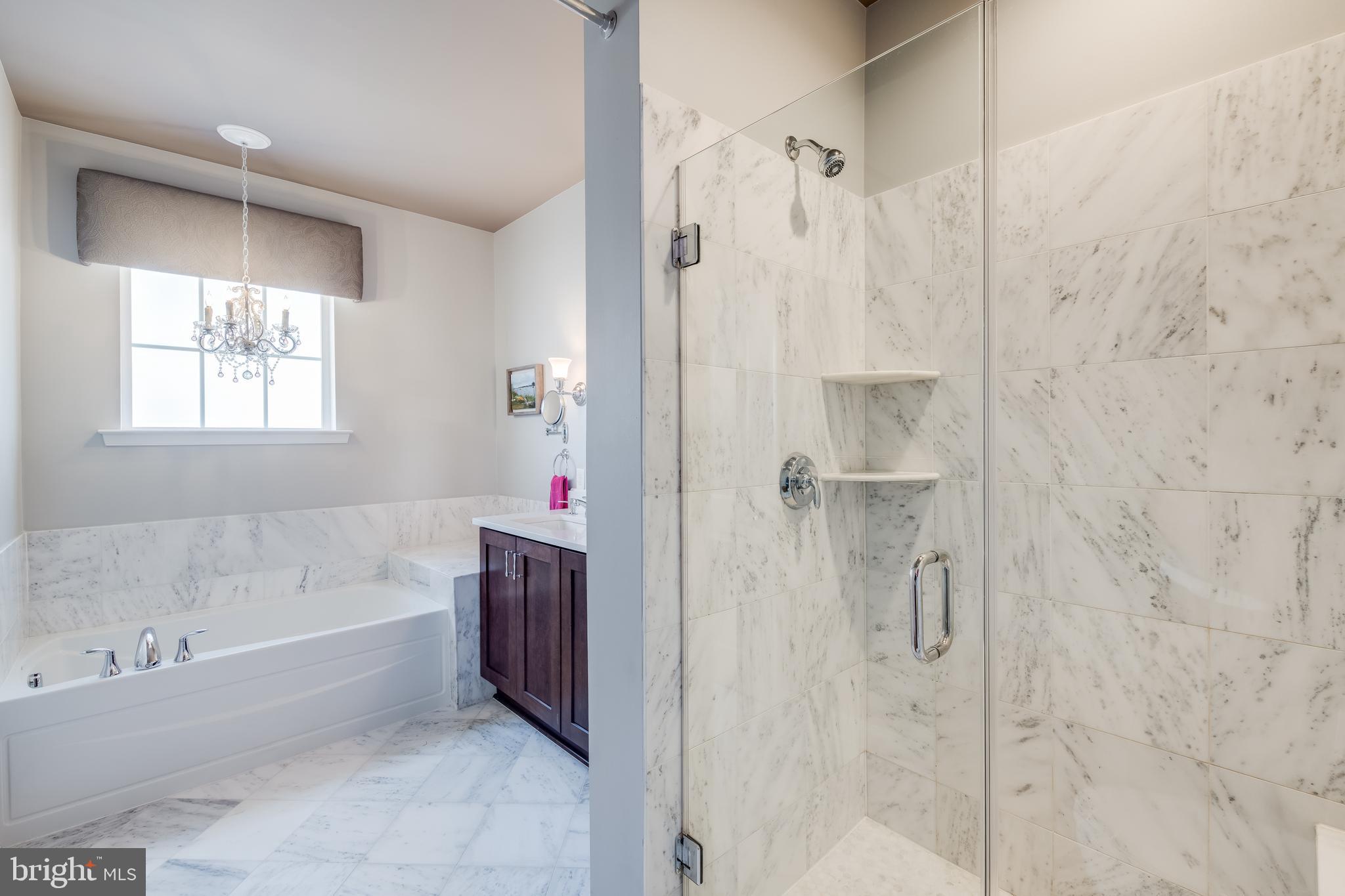 51 Linden Place Towson, MD 21286 - Photo 12 of 23 Marble Primary Bath