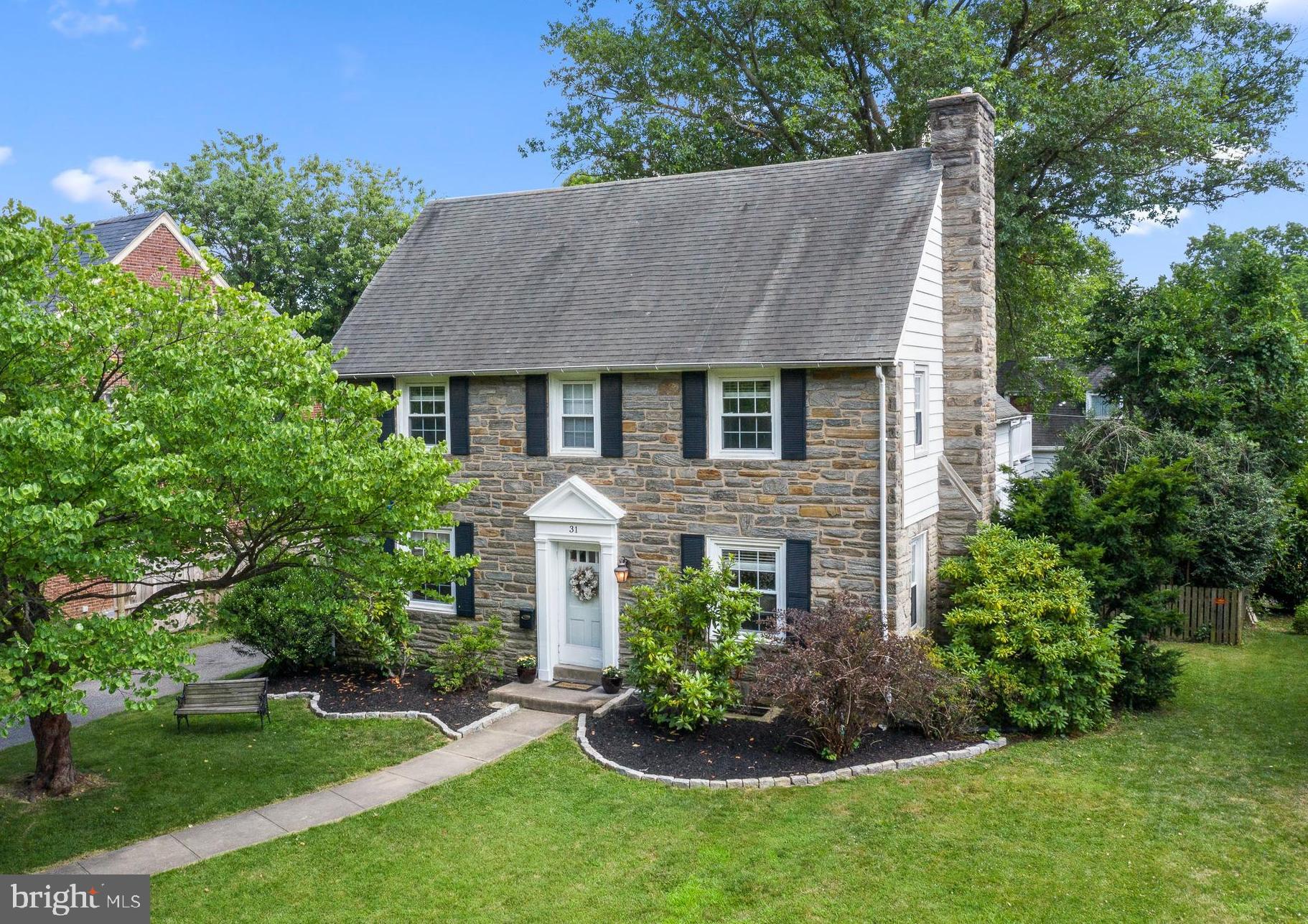 31 Whitemarsh Road Ardmore, PA 19003 - Photo 1 of 35 Stone colonial home in Merion Golf Manor