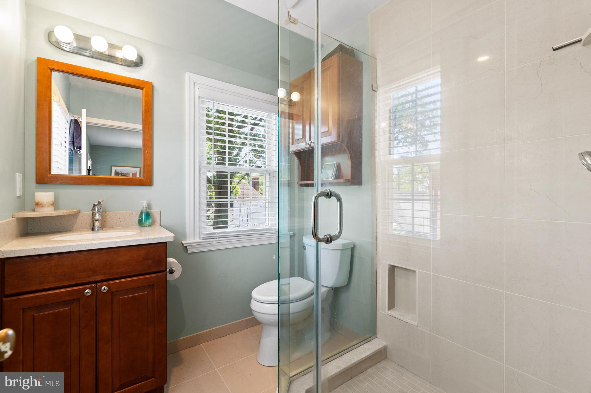 31 Whitemarsh Road Ardmore, PA 19003 - Photo 21 of 35 Updated master bath w/ glass enclosed shower