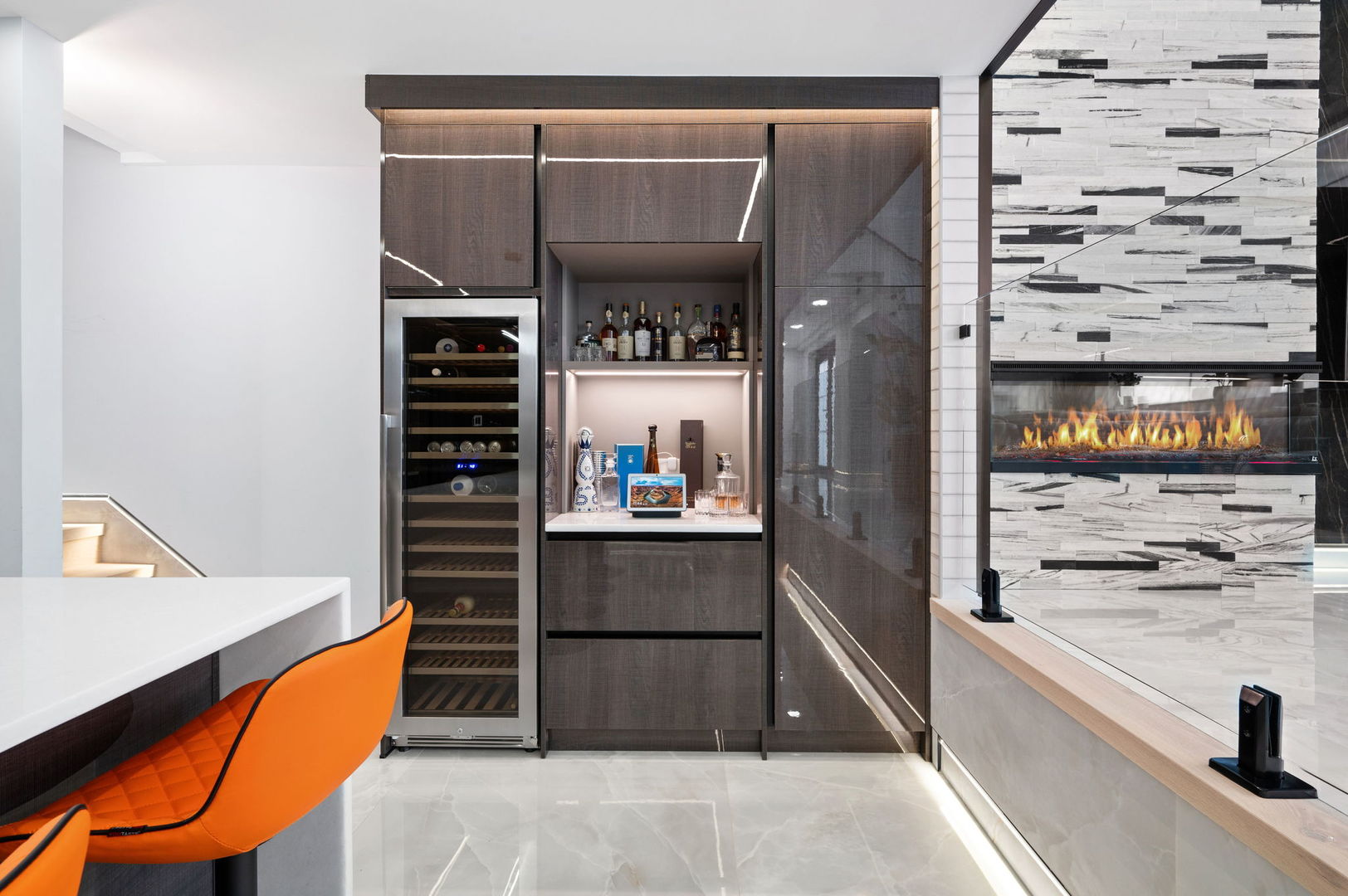 3024 West Irving Park Road, Unit 1S Chicago, IL 60618 - Photo 11 of 44 a kitchen with stainless steel appliances a refrigerator and cabinets