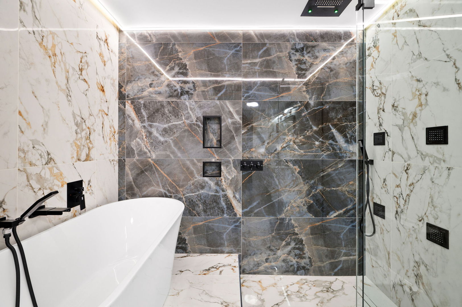 3024 West Irving Park Road, Unit 1S Chicago, IL 60618 - Photo 16 of 44 a bathroom with a shower and a sink