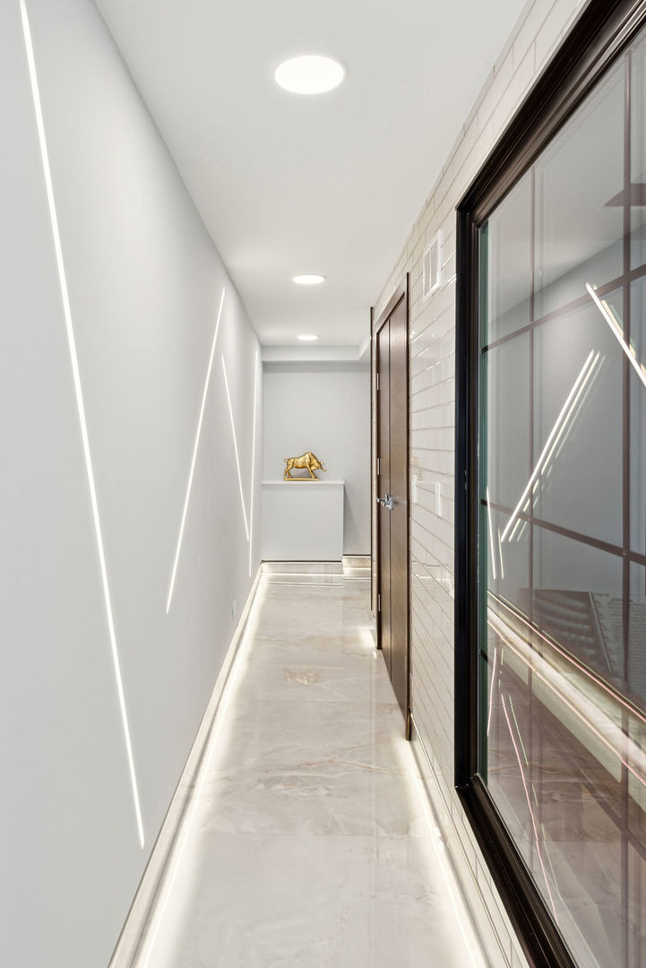 3024 West Irving Park Road, Unit 1S Chicago, IL 60618 - Photo 38 of 44 a view of hallway with stairs and wooden floor