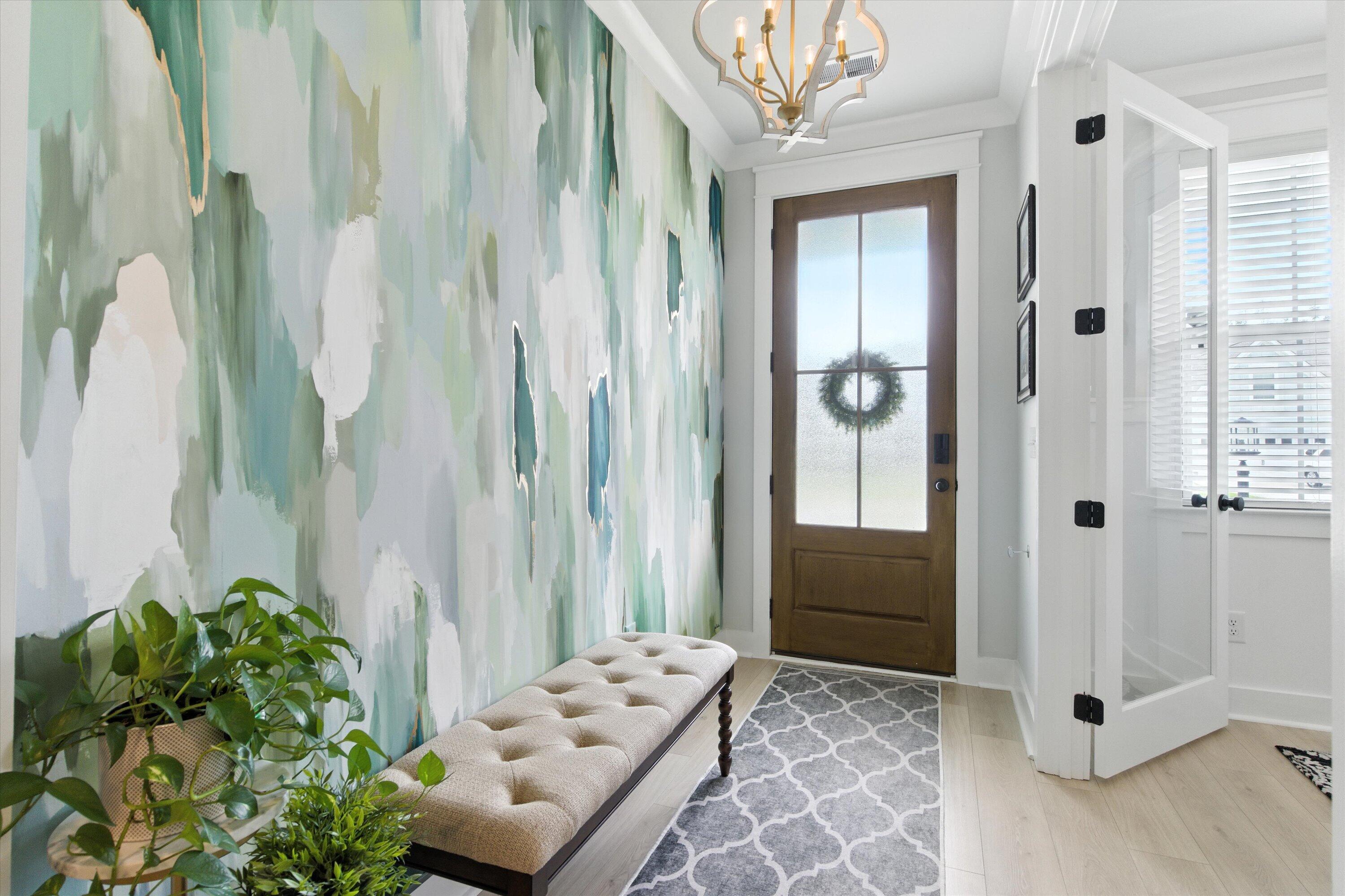 142 Boots Branch Road Summerville, SC 29485 - Photo 8 of 57 Foyer Abstract Mural Wall