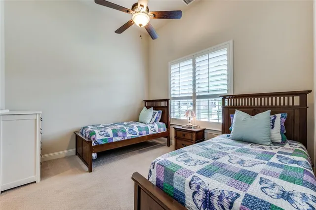 a view of a dining room with furniture and window
