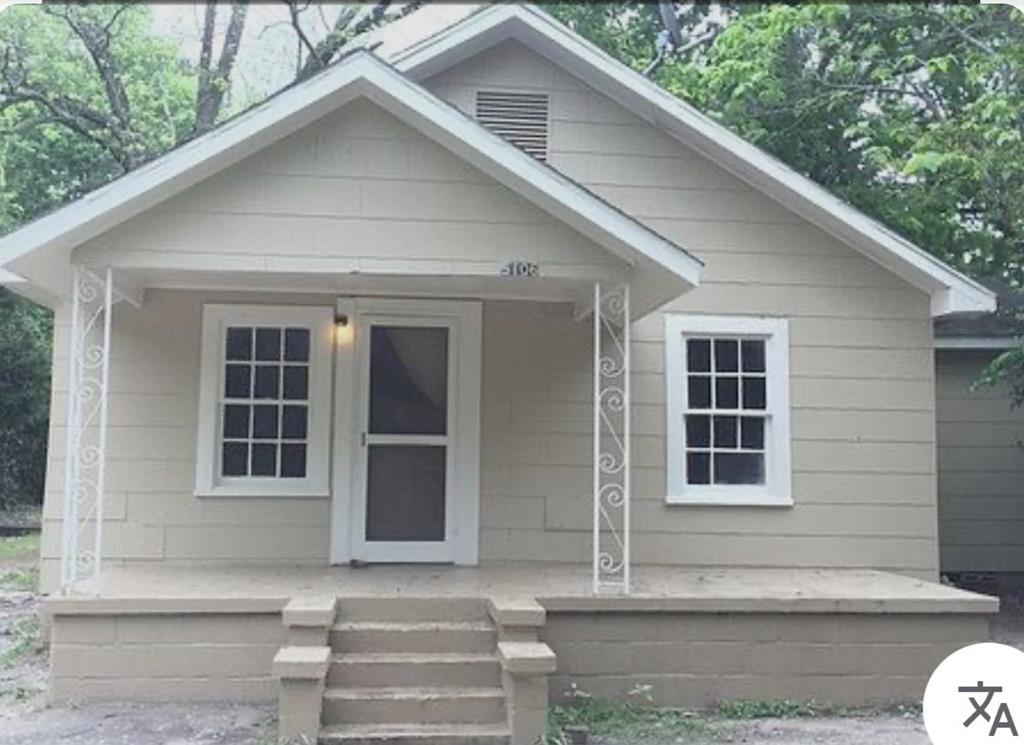 a front view of a house with windows