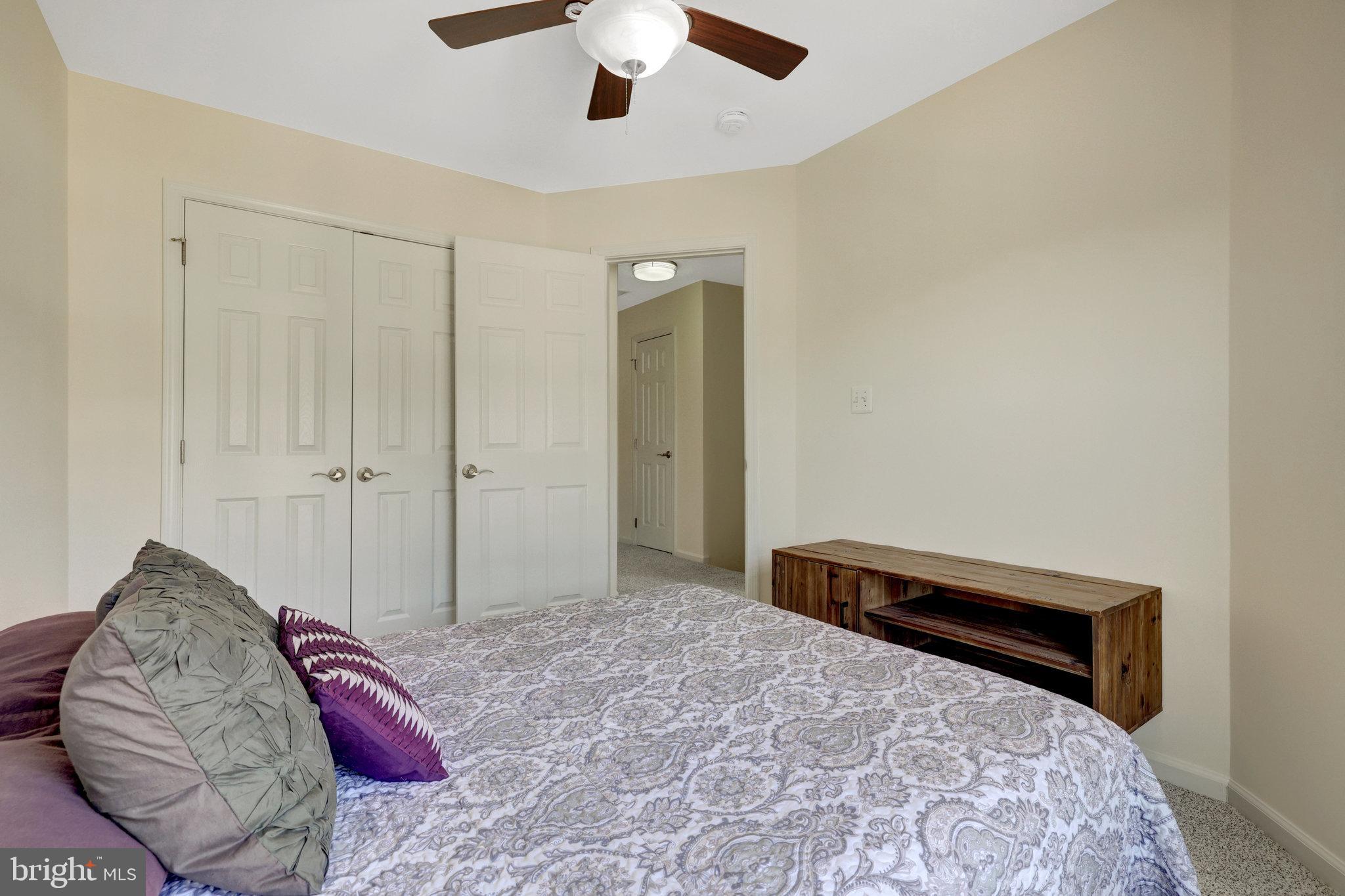 45509 Trail Run Terrace Sterling, VA 20164 - Photo 50 of 64 a bedroom with a bed and a chandelier