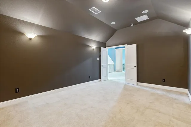 a view of backyard with a roof deck and wooden floor