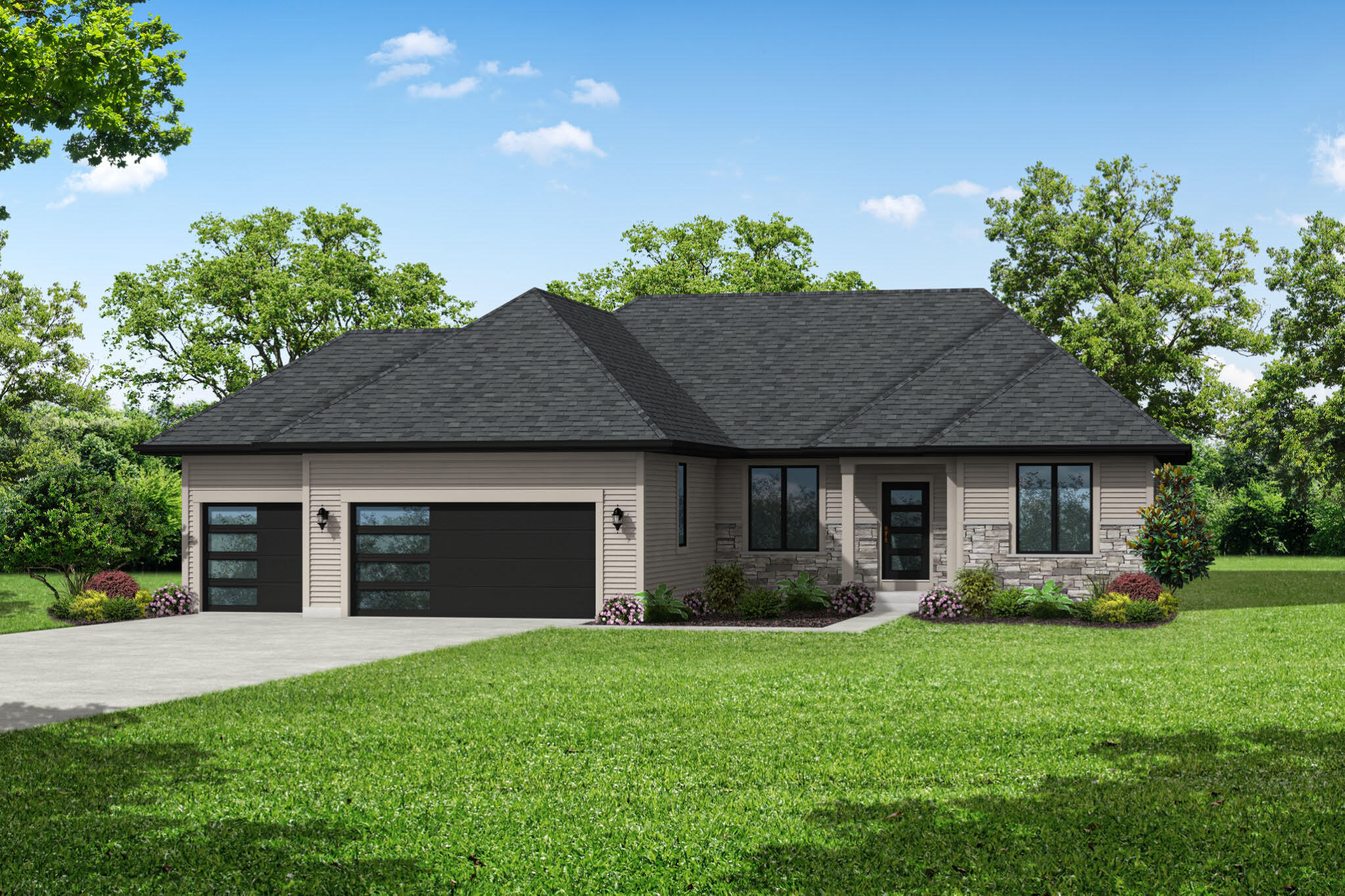 1462 Chapman Court, Unit LT43 Mukwonago, WI 53149 - Photo 1 of 5 Hannah 1806 Modern Prairie-Web