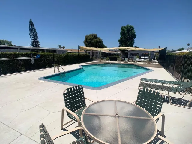 a ocean view with a outdoor space