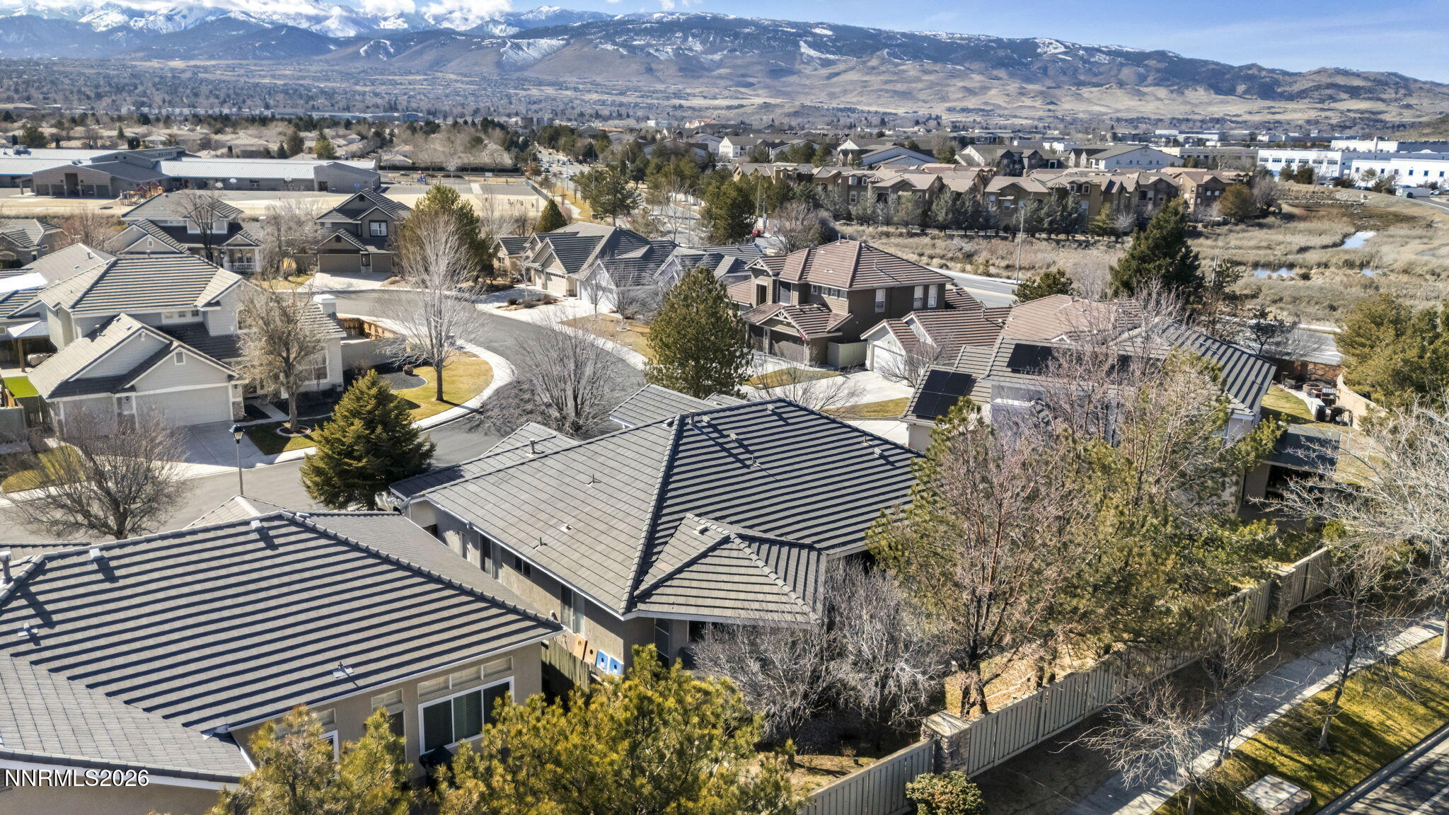 9626 Shadowstone Way Reno, NV 89521 - Photo 36 of 36 Rear Areal w mountains