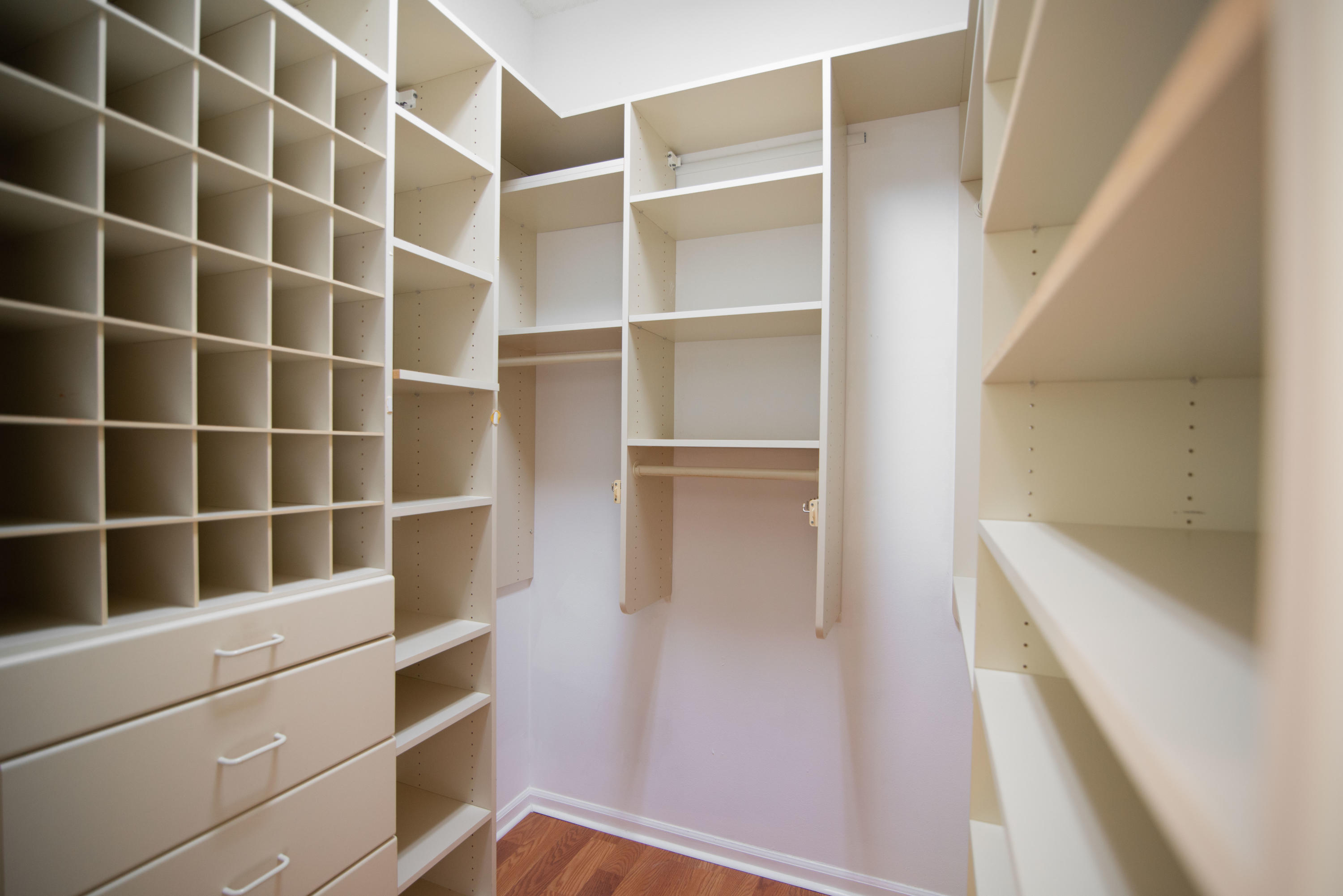 23177 Via Stel Boca Raton, FL 33433 - Photo 14 of 34 a view of walk in closet with empty racks