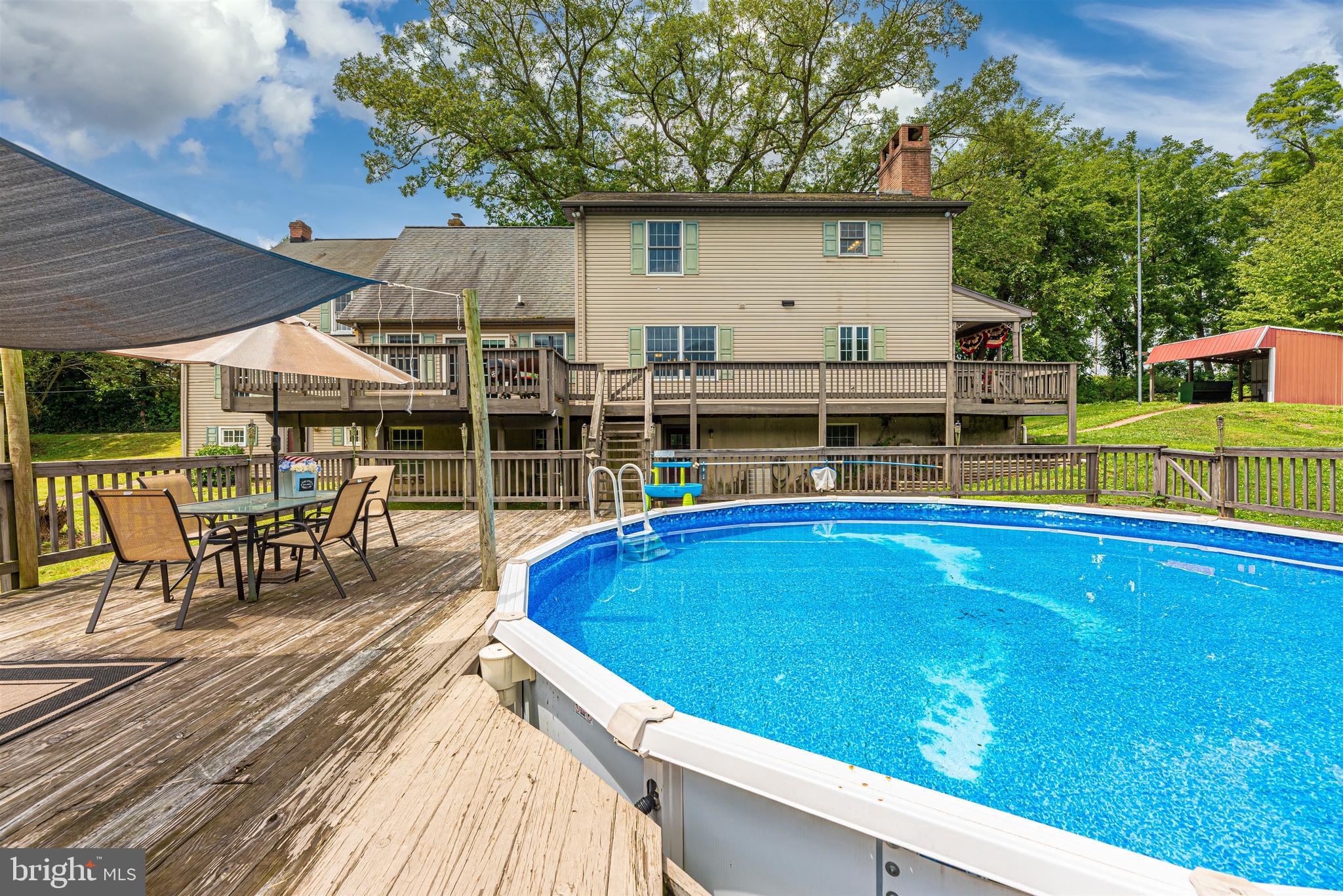 1562 Fridinger Mill Road Westminster, MD 21157 - Photo 28 of 37 Double decks connect to pool&porch. So much space