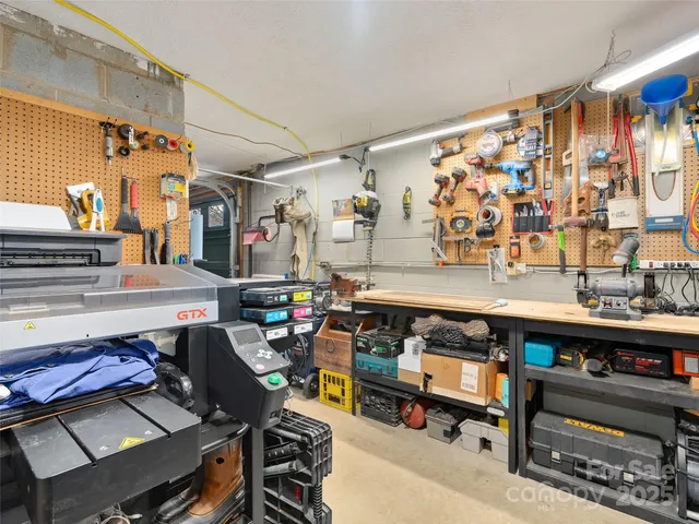 a room with musical instruments