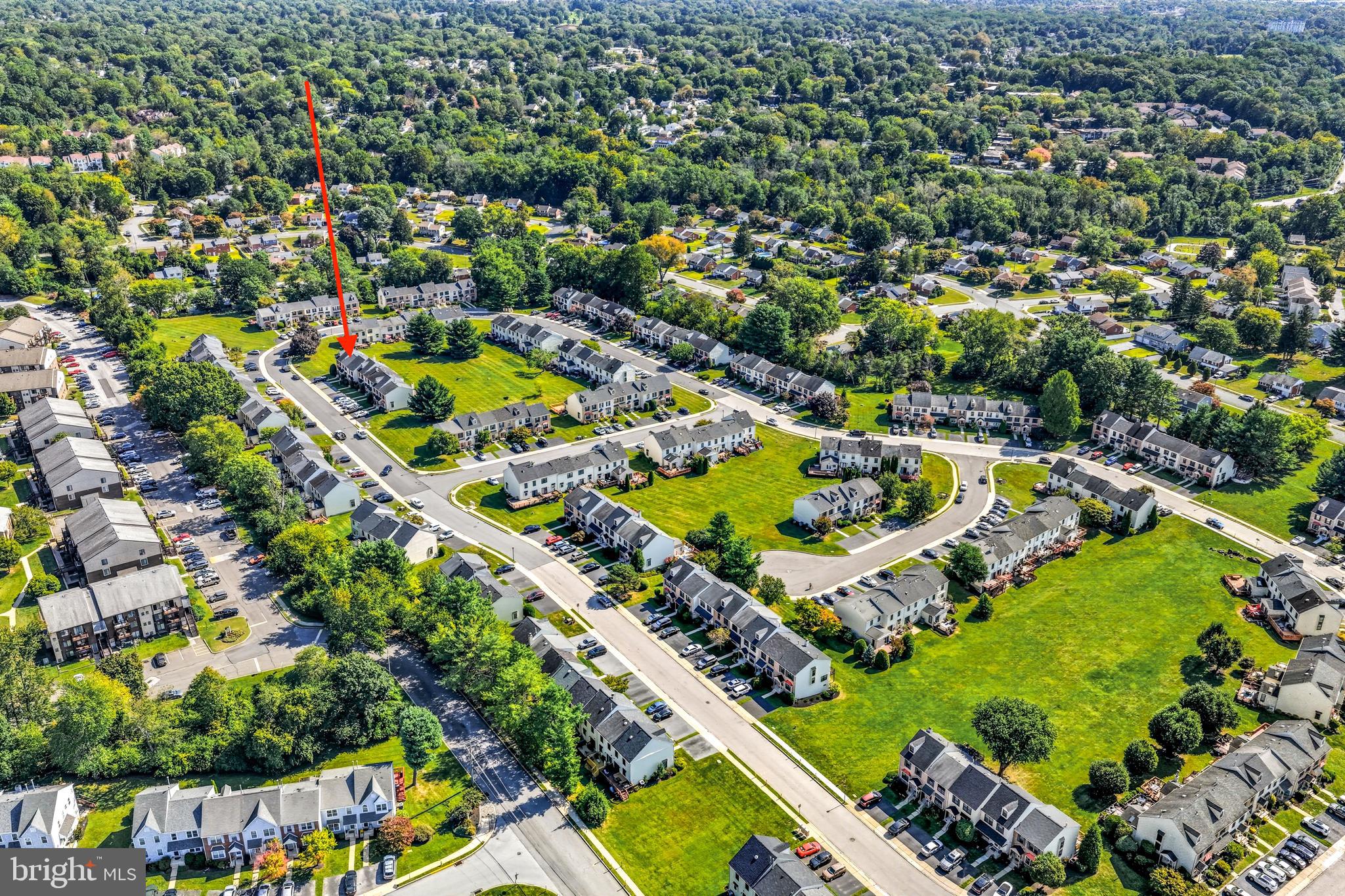 303 Scola Road Brookhaven, PA 19015 - Photo 49 of 56 an aerial view of residential houses with outdoor space and street view