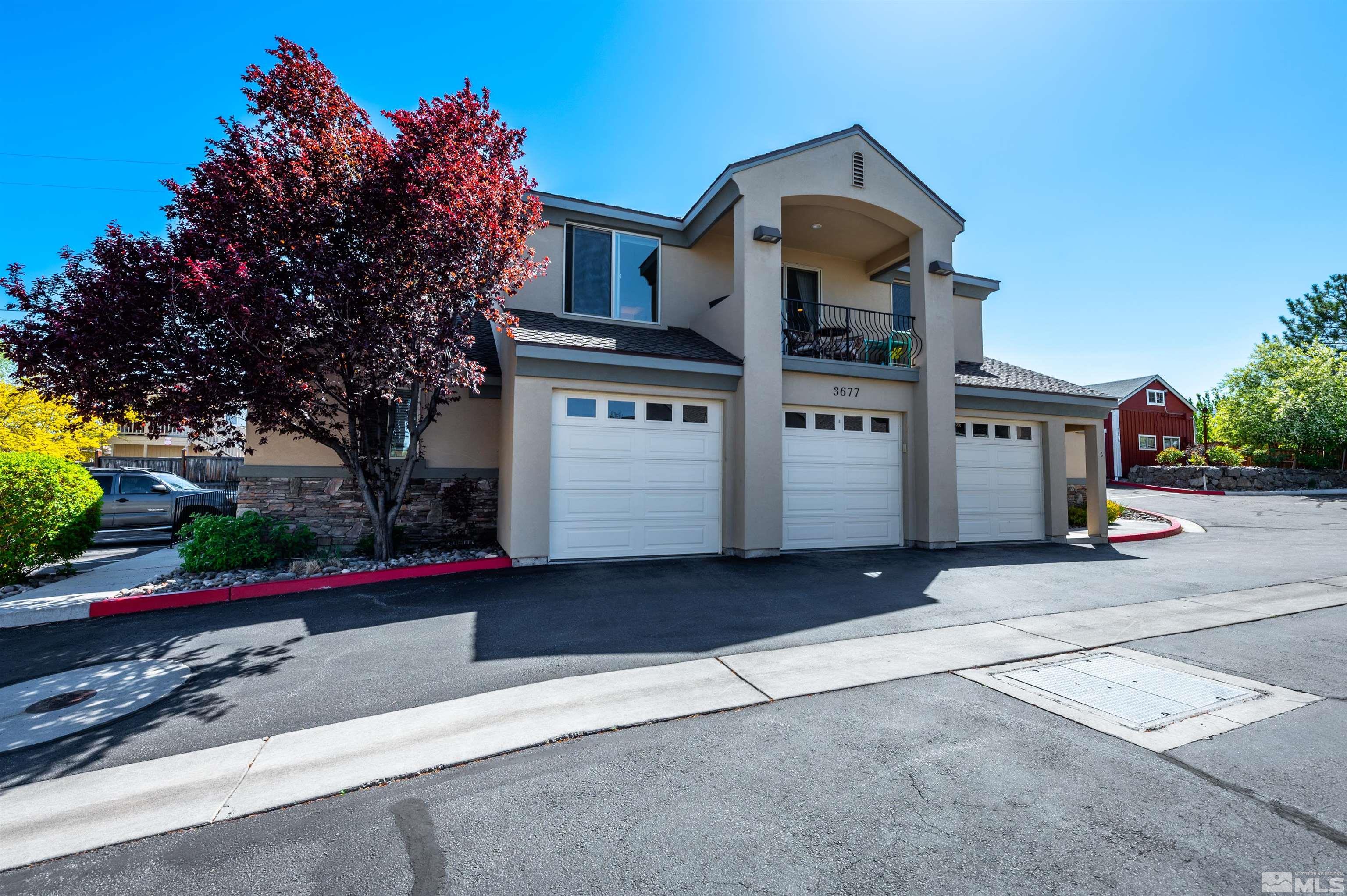 front view of house with an outdoor space