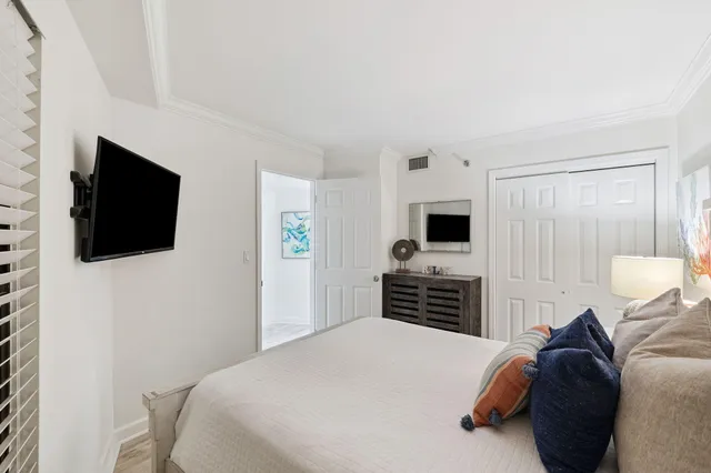 an aerial view of beach and ocean