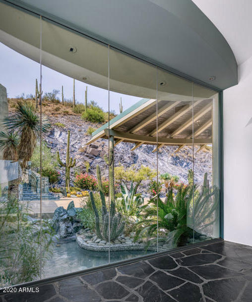 40384 Brangus Road Scottsdale, AZ 85262 - Photo 15 of 41 GLASSED WALKWAY & VIEWS OF CACTUS GARDEN