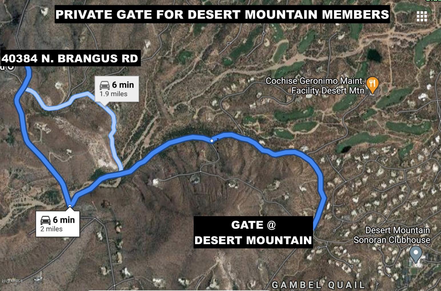 40384 Brangus Road Scottsdale, AZ 85262 - Photo 41 of 41 PRIVATE GATE TO DESERT MOUNTAIN