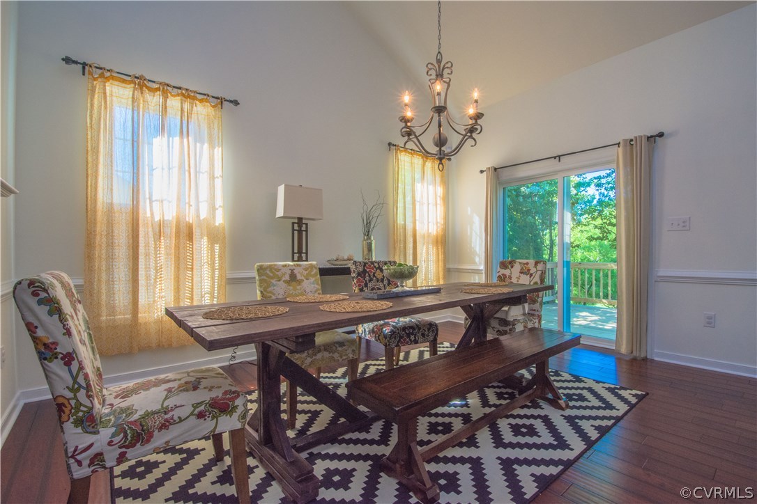 9330 Springmount Terrace Chesterfield, VA 23832 - Photo 16 of 38 a view of a dining room with furniture window and wooden floor