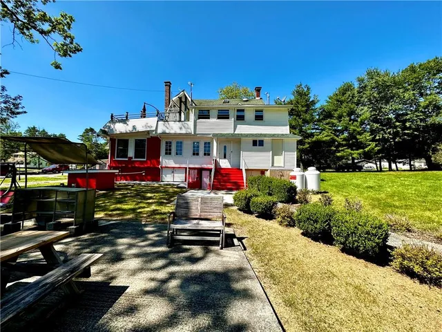 a view of outdoor space with garden