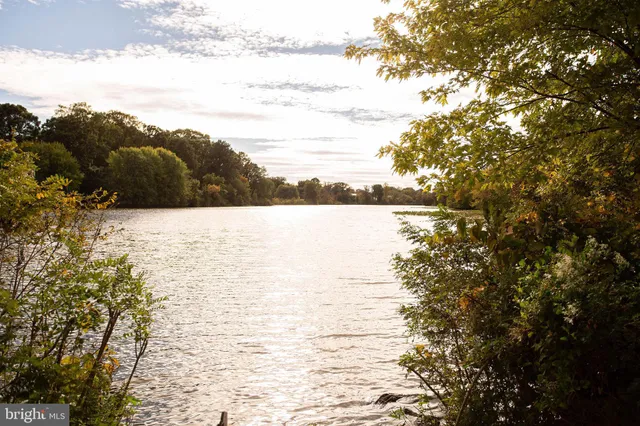 a view of lake with mountain
