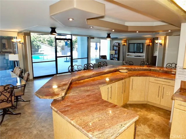 a indoor swimming pool with yard