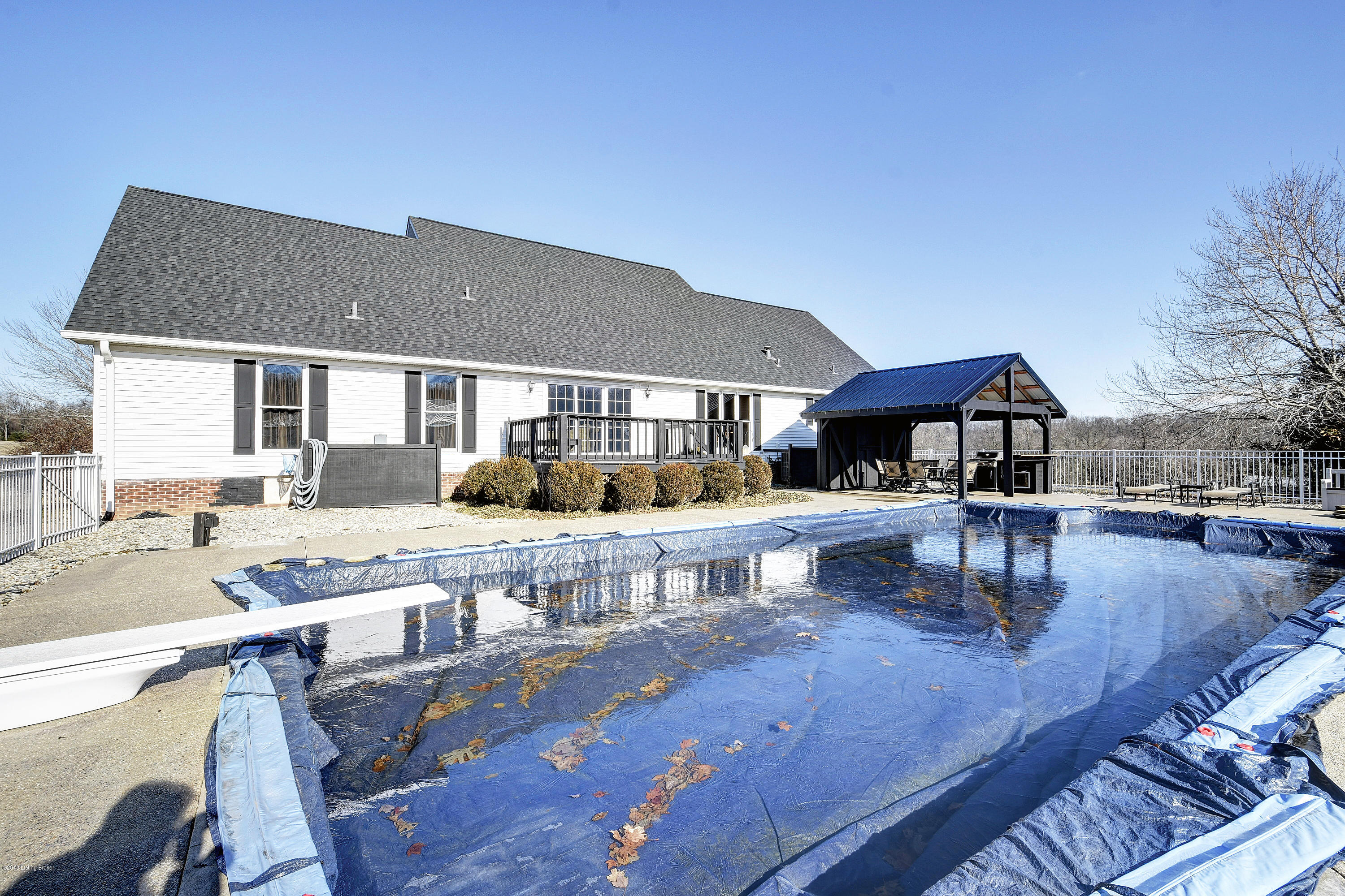 726 Brashears Point Road Taylorsville, KY 40071 - Photo 57 of 88 Pool area has vinyl fencing all around