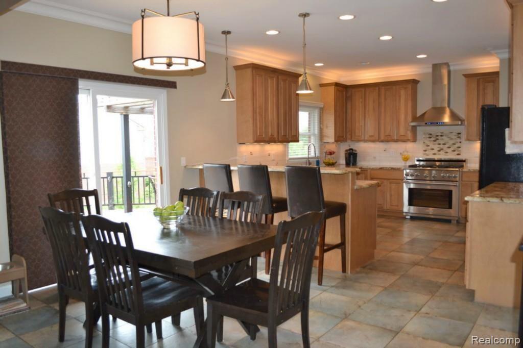 3681 Inverness Drive Rochester, MI 48306 - Photo 9 of 31 Breakfast Nook and Gourmet Kitchen with New Tile Floor