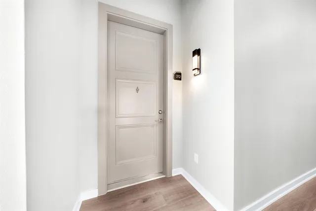 a view of a balcony with an outdoor space