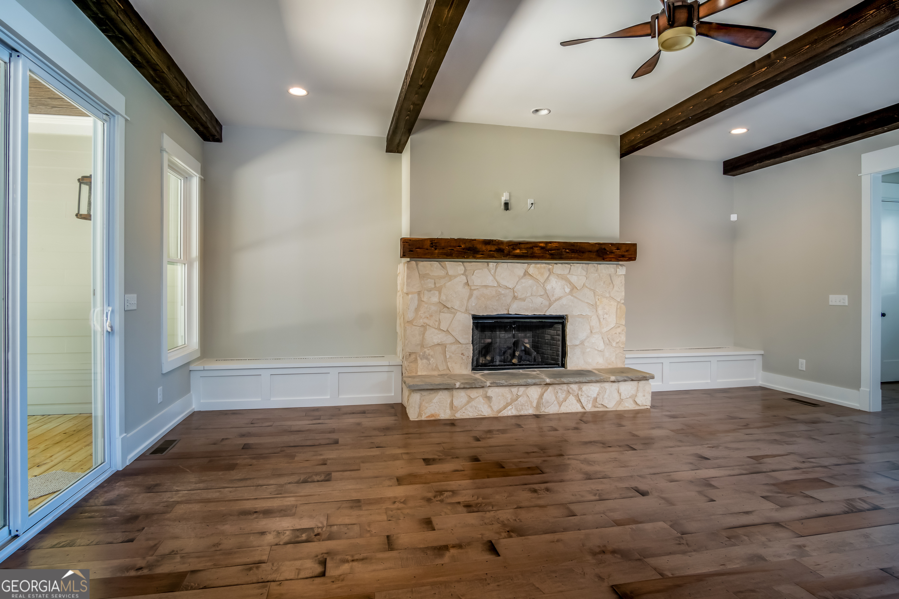 Lot 1 Cox Road Roswell, GA 30188 - Photo 19 of 38 a view of an empty room with a fireplace and a window
