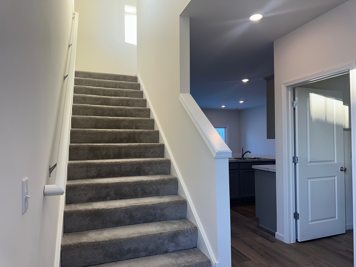 5922 Hawkweed Drive Plainfield, IL 60585 - Photo 2 of 19 a view of entryway and hall with wooden floor