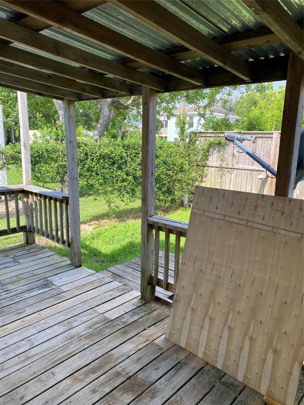 114 2nd Street San Leon, TX 77539 - Photo 10 of 14 a view of backyard with green space