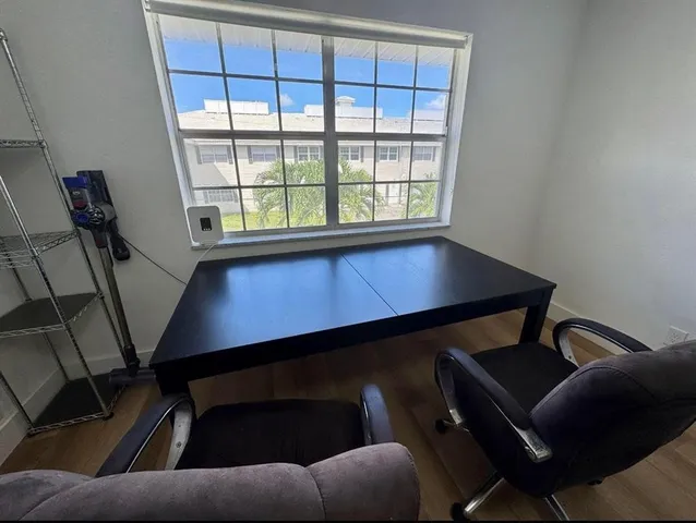 a living room with a window