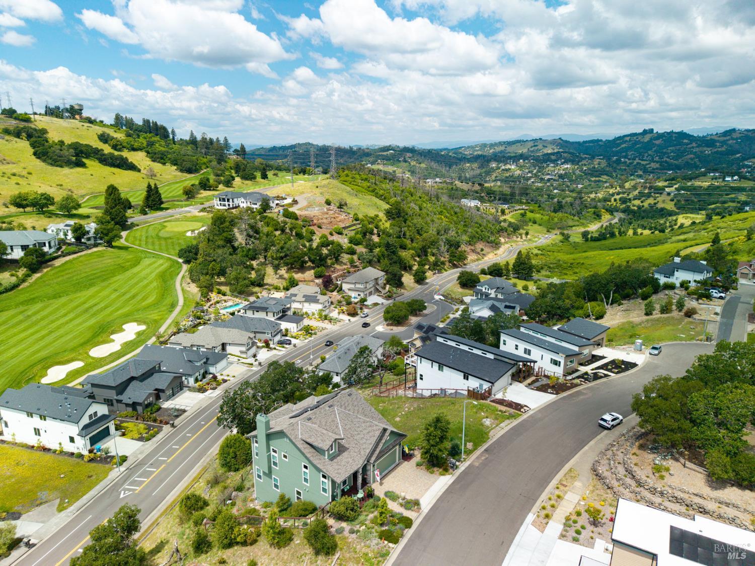 3725 Deauville Place Santa Rosa, CA 95403 - Photo 11 of 12 an aerial view of residential houses with outdoor space