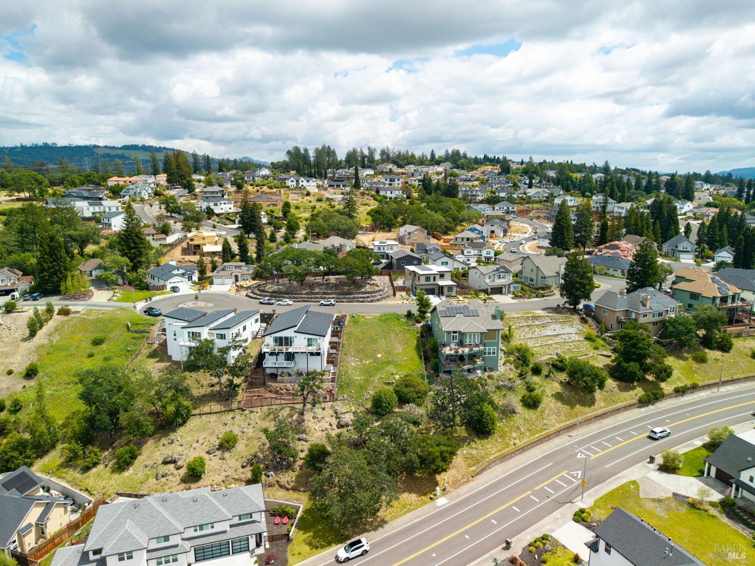 3725 Deauville Place Santa Rosa, CA 95403 - Photo 6 of 12 an aerial view of residential houses with outdoor space