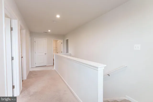 a view of a room with rack on the wall