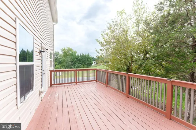 a view of a yard with a slide