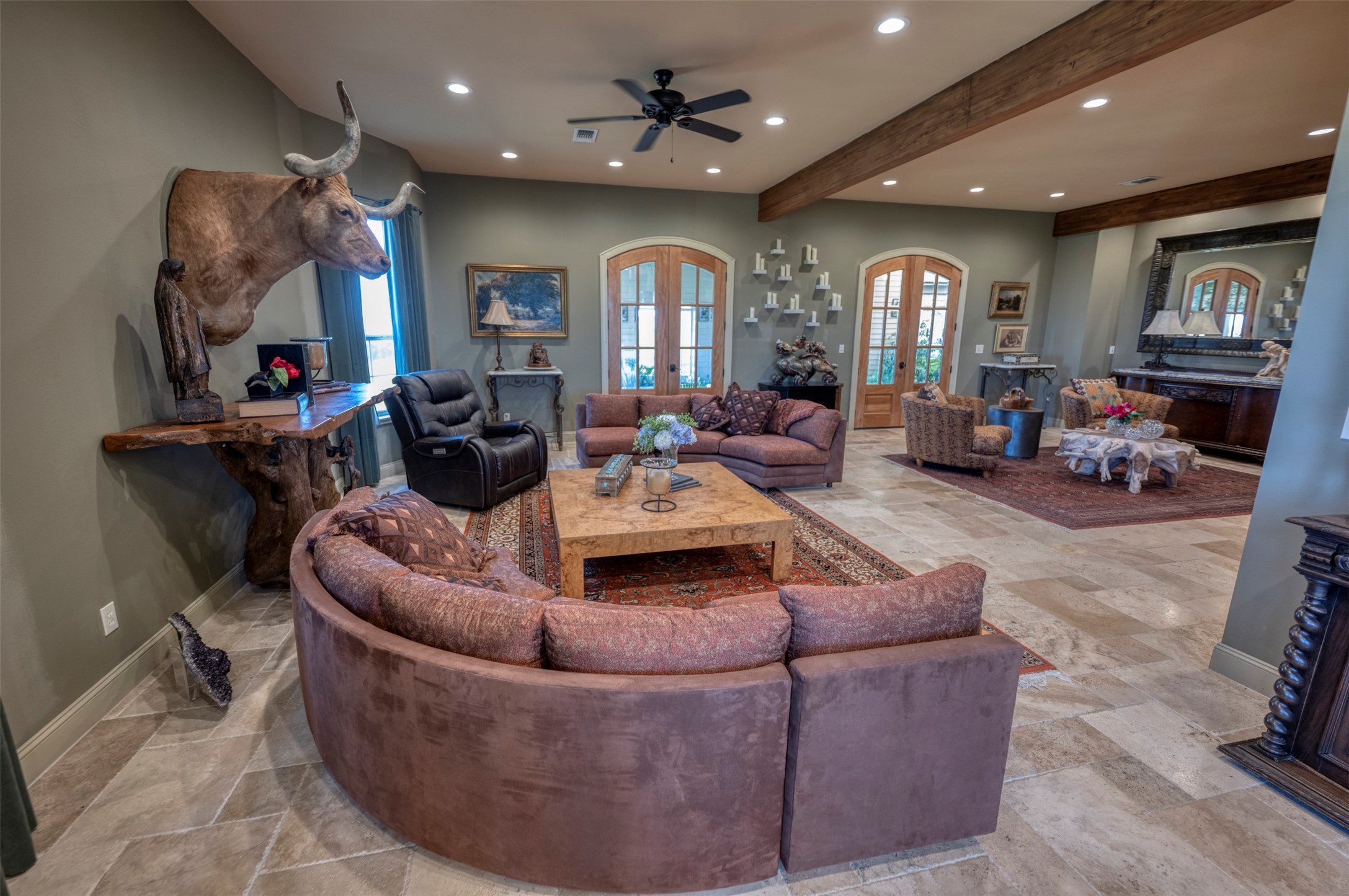 1711 Sempronius Road Chappell Hill, TX 77426 - Photo 34 of 50 a living room with furniture and a large window